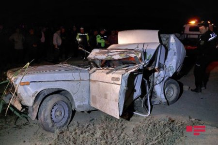 Sabirabadda ağır yol qəzasında 3 nəfər öldü - FOTO