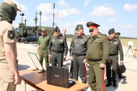 Kərim Vəliyev Belarusda bir sıra hərbi obyektlərdə olub - FOTOLAR